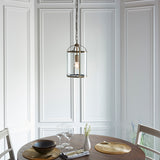 Lacona Westminster 1Lt Indoor Pendant Light In Antique Brass Plate & Clear Glass Finish - Lacona Home 