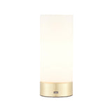 Lacona Zara 1Lt Indoor Table Lamp In Brushed Brass Plate & Opal Glass Finish - Lacona Home 