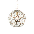 Lacona Honeyglow 1Lt Indoor Pendant Light In Antique Brass Plate & Clear Glass Finish - Lacona Home 