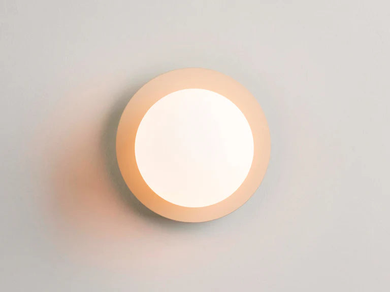 houseof. Opal Disk Wall Light IP44 in Sand