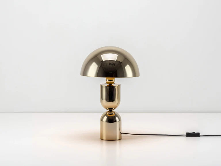 houseof. Mushroom Table Lamp in Brass