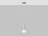 houseof. Plate Pendant Ceiling Light in Brass