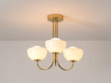 houseof. Glass Bowl Ceiling Light in Brass