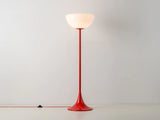 houseof. Glass Bowl Floor Lamp in Jam Red