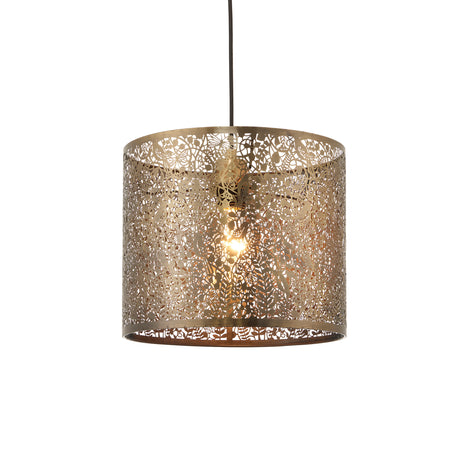 Lacona Whispering Glow 1Lt Indoor Pendant Easyfit In Antique Brass Plate Finish - Lacona Home 