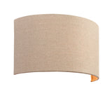 Lacona Zen 1Lt Indoor Wall Light In Natural Linen Finish - Lacona Home 