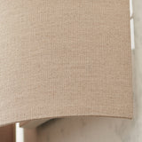 Lacona Zen 1Lt Indoor Wall Light In Natural Linen Finish - Lacona Home 