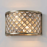 Lacona Riverside 2Lt Indoor Wall Light In Antique Brass Plate & Clear Crystal Finish - Lacona Home 