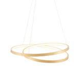 Lacona Sketch 1Lt Indoor Pendant Light In Gold Leaf & Frosted Acrylic Finish - Lacona Home 