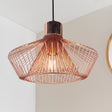 Lacona Diamond 1Lt Indoor Pendant Light In Copper Plate Finish - Lacona Home 