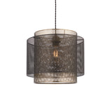 Lacona Nexus 1Lt Indoor Pendant Easyfit In Matt Black & Antique Brass Plate Finish - Lacona Home 