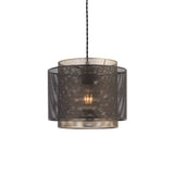 Lacona Nexus 1Lt Indoor Pendant Easyfit In Matt Black & Antique Brass Plate Finish - Lacona Home 