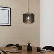 Lacona Nexus 1Lt Indoor Pendant Easyfit In Matt Black & Antique Brass Plate Finish - Lacona Home 