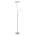 Lacona Liguria 2Lt Indoor Floor Lamp In Satin Chrome Plate & Frosted Plastic Finish - Lacona Home 