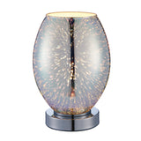 Lacona Celestial 1Lt Indoor Table Lamp In Chrome Holographic Glass & Chrome Plate Finish - Lacona Home 