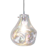 Lacona Magma 1Lt Indoor Pendant Light In Iridescent Glass & Chrome Plate Finish - Lacona Home 