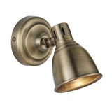 Lacona Wyndham 1Lt Indoor Spot Light In Antique Brass Plate Finish - Lacona Home 