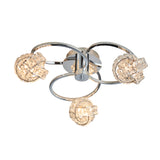 Lacona Thalia 3Lt Indoor Semi Flush Light In Chrome Plate & Clear Crystal Finish - Lacona Home 