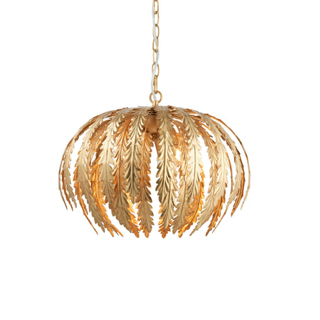 Lacona Delphi 3Lt Indoor Pendant Light In Gold Leaf Finish - Lacona Home 