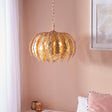 Lacona Delphi 3Lt Indoor Pendant Light In Gold Leaf Finish - Lacona Home 