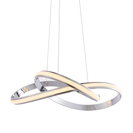 Lacona Cantata 1Lt Indoor Pendant Light In Chrome Plate & White Silicone Finish - Lacona Home 