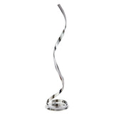 Cantata 1Lt Indoor Floor Lamp In Chrome Plate & White Acrylic Finish