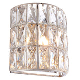 Lacona Verity 1Lt Indoor Wall Light In Clear Crystal & Chrome Plate Finish - Lacona Home 