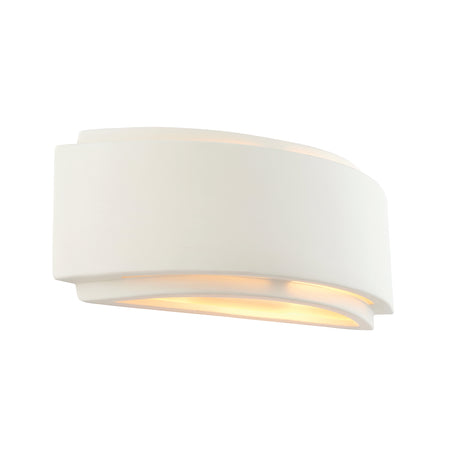 Lacona Giada 1Lt Indoor Wall Light In Unglazed Ceramic Finish - Lacona Home 