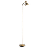 Lacona Capri 1Lt Indoor Floor Lamp In Antique Brass Plate Finish - Lacona Home 