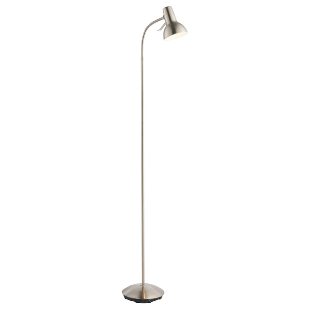 Lacona Capri 1Lt Indoor Floor Lamp In Satin Nickel Plate Finish - Lacona Home 