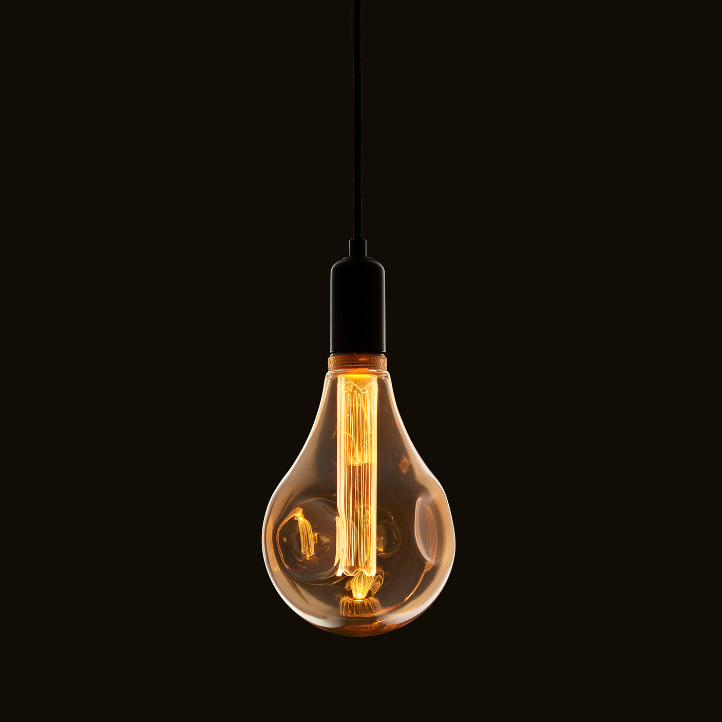 Lacona Jumbo Gem 1Lt Light Bulb In Amber Glass Finish - Lacona Home 