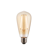 Lacona Vintage Teardrop 1Lt Light Bulb In Amber Glass Finish - Lacona Home 