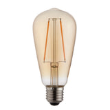 Lacona Vintage Teardrop 1Lt Light Bulb In Amber Glass Finish - Lacona Home 