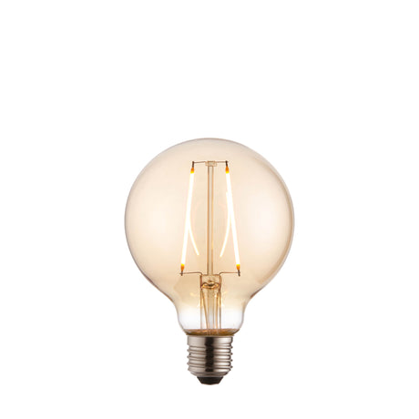 Lacona Edison Sphere 1Lt Light Bulb In Amber Glass Finish - Lacona Home 