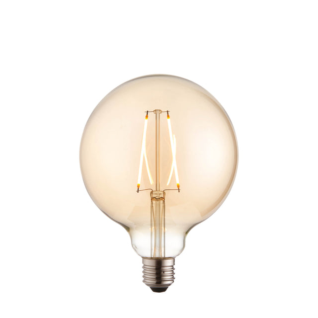 Lacona Edison Sphere 1Lt Light Bulb In Amber Glass Finish - Lacona Home 