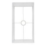 Lacona Quadra 1Lt Indoor Shade In Vintage White Fabric Finish - Lacona Home 