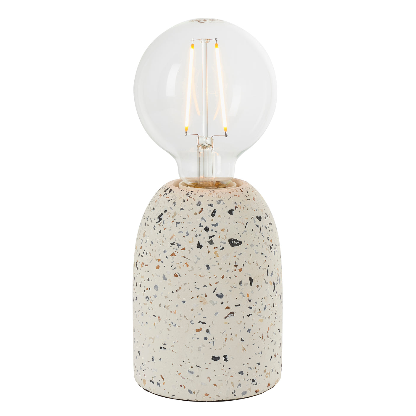 Lacona Terrama 1Lt Indoor Table Lamp In White Terrazzo Finish - Lacona Home 