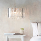 Lacona Hestia 5Lt Indoor Pendant Light In Clear Crystal Glass & Chrome Plate Finish - Lacona Home 