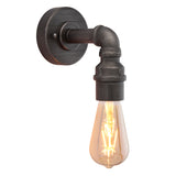 Lacona Via 1Lt Indoor Wall Light In Aged Pewter Paint Finish - Lacona Home 