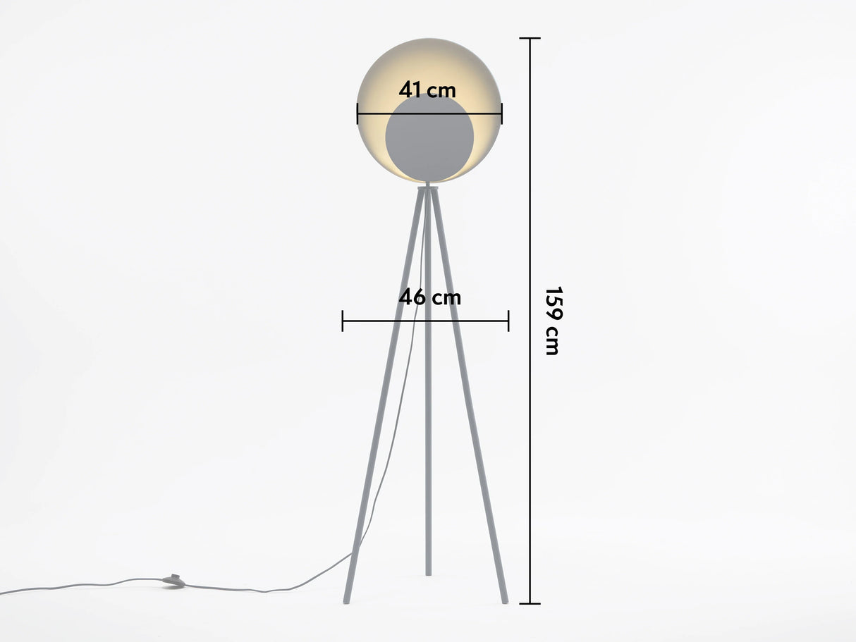 houseof. Diffuser Floor Lamp in Charcoal