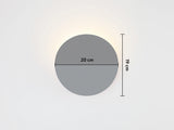 houseof. Round Diffused Wall Light in Charcoal