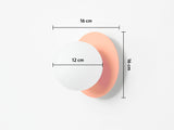 houseof. Opal Disk Wall Light IP44 in Orange