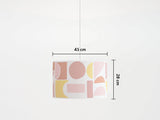 houseof. Large Tiles Print Shade in Pink, Yellow, Orange