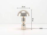 houseof. Mushroom Table Lamp in Brass