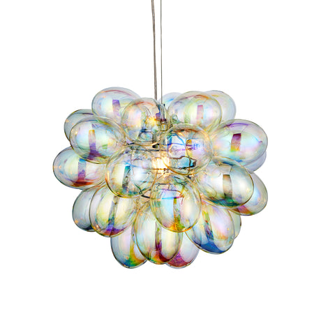 Lacona Boundless 1Lt Indoor Pendant Light In Chrome Plate & Iridescent Glass Finish - Lacona Home 