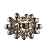 Lacona Boundless 8Lt Indoor Pendant Light In Black Chrome Plate & Dark Chromed Glass Finish - Lacona Home 