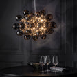 Lacona Boundless 8Lt Indoor Pendant Light In Black Chrome Plate & Dark Chromed Glass Finish - Lacona Home 