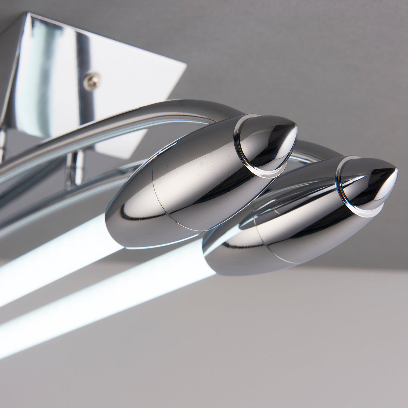 Lacona Scribe Glow 2Lt Indoor Flush Light In Chrome Plate & Opal Glass Finish - Lacona Home 