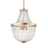 Lacona Celina 5Lt Indoor Pendant Light In Rose Gold Paint & Clear Glass Finish - Lacona Home 