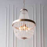 Lacona Celina 5Lt Indoor Pendant Light In Rose Gold Paint & Clear Glass Finish - Lacona Home 